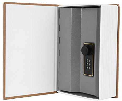 Buch Safe Aufbewahrungsbox, Wörterbuch Geheimtresor Dose mit Sicherheitskombinationsschloss, Buch Versteckter Safe Buchtresor