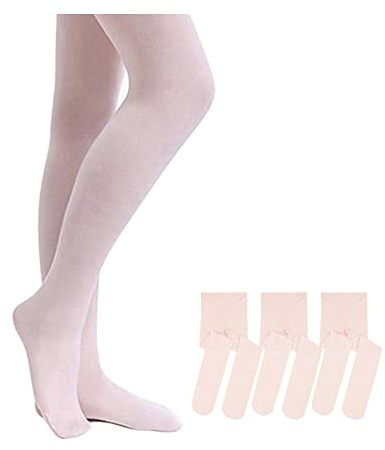 Stelle Girls' Ultra Soft Pro Dance Tight/Ballet Footed Tight(Toddler/Little Kid/Big Kid),3BP,S