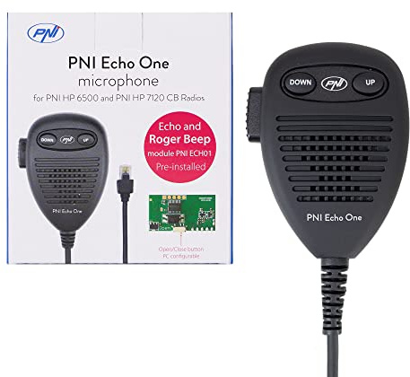 PNI Echo One Mikrofon für HP 6500 und HP 7120 mit Echo-Modus und programmierbarem Tonsignal