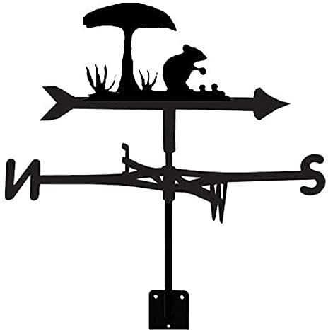 JESSAH Wetterfahne Wetterfahne Katze Sensenmann Silhouette Windfahne Windrichtungsanzeige Wetterhahn Edelstahl mit Anti-Rost-Beschichtung für Outdoor-Dekoration Handwerk