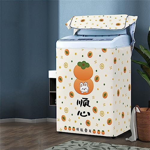 Odot Washing Machine Cover Top Load Waterproof Dustproof Washer Machine Dryer Protector Sunscreen Washer Dryer Cover for Most Top Load Washer Dryer (XL Capacity 8.5-12kg,G)