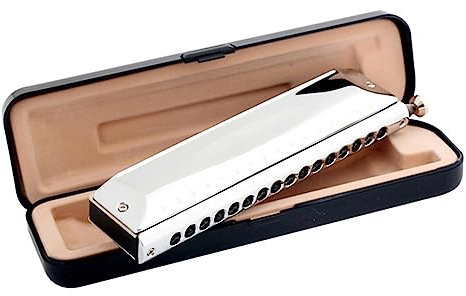 mundharmonika Chromatische Mundharmonika Mit 16 Löchern Und 64 Tönen, Tonart C, Professionelle Musikinstrumente