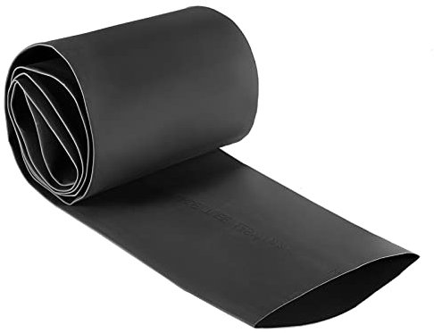 Rebower Calore Termoretraibile Tubi 2:1 Cavo Guaina Tubo Avvolgimento, [per Elettrico Isolamento Protezione] - 70mm Dia/3.3pi/Nero