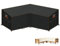 HEIMUNI Funda Muebles Jardín Impermeable en Forma de L, Funda Sofa Exterior Impermeable con Salida de Aire, Funda Sofá de Esquina Cubierta de Muebles Resistentes al Desgarro 220x220x87x80/65cm