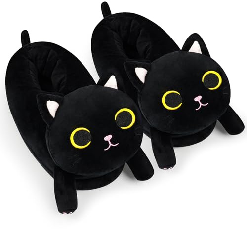 MUFEIRUO Pantoufles moelleuses pour homme et femme - Chaussons en peluche animaux - Dessin mignon - Chaussons d'intérieur - Pour l'hiver