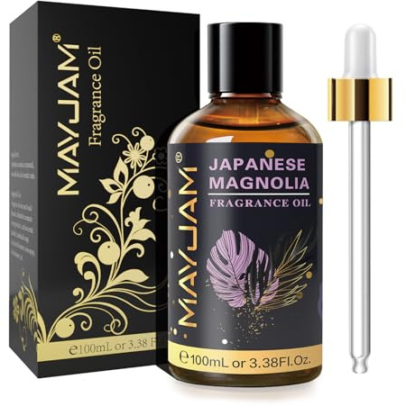 MAYJAM Japanische Magnolie Duftöl 100ML für ätherische Öle Diffusor | Japanische Magnolieö für Luftbefeuchter, DIY, Aromatherapie, Haus, Ölbrenner