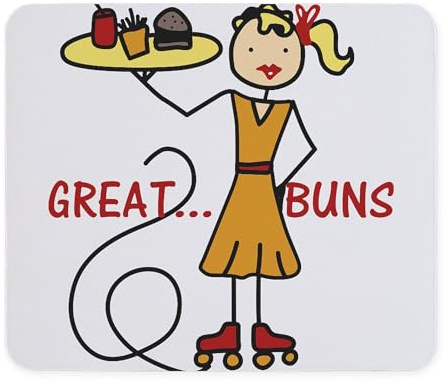CafePress Great Buns Mousepad Non-Slip Rubber Gaming Mousepad