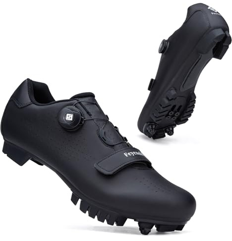 Feyenold Chaussures de Cyclisme Unisex-Adult VTT Chaussures de vélo de Montagne Compatibles Installation SPD Cleats
