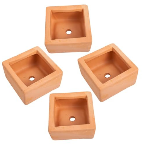 KONTONTY 4 Pezzi Mini Vasi Di Terracotta Vaso Di Terracotta Vasi Di Fiori Piccolo Vaso Di Allevamento