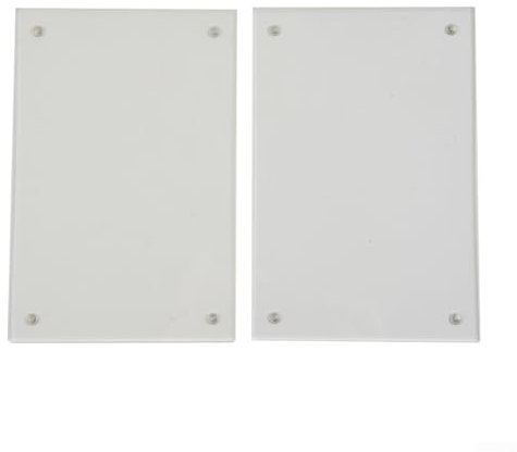 Transparenter Acrylrahmen, 10 Stück, magnetisches Design für einfachen Bildwechsel, Dicke 3 + 3 mm