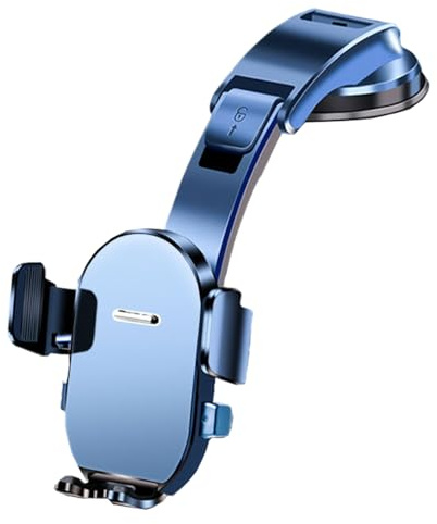 Soporte de teléfono con, Soporte de Coche Ajustable de 360°, Base de succión Fuerte, Compatible con salpicadero y Parabrisas, Resistente al Calor, Soporte para vehículo, Accesorio móvil, 4.7