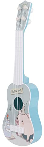 Generic Giocattoli Musicali per Chitarra per Bambini, Funzionamento Regolare e Sicuro Tocco Confortevole Dettagli Squisiti Giocattolo per Chitarra di Simulazione della Forma Adorabile per la Casa