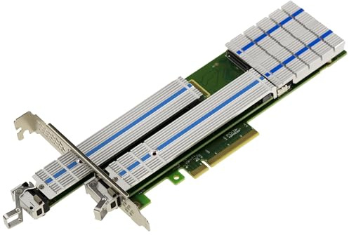 KALEA-INFORMATIQUE Tarjeta controladora PCIe 3.0 x8 para 2 SSD M.2 NVMe M Key HARWARE Raid 0 1, JBOD con Racks extraíbles y Hotplug