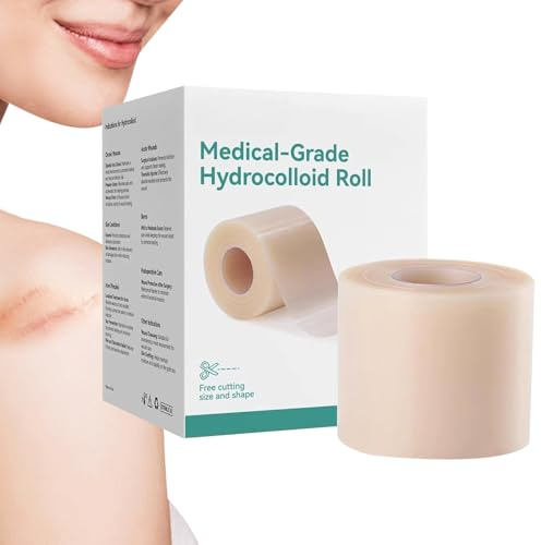 Hydrokolloid-Bandagen, 5 m, Hydrokolloid-Verband, schneidbares Klebeband, wasserdicht, für den täglichen Gebrauch, Gesicht, Körper, Verbrennungen, Fitnessstudio