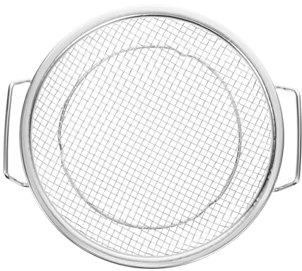 ARTSEWPLY Cesta Freidora de Acero Inoxidable con Malla Gruesa y Doble Asa para Filtrar Aceite y Escurrir Verduras Multifuncional para Cocina y Profesional