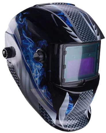 Gorro de soldadura con oscurecimiento automático,Campana de soldadura con oscurecimiento automático,Máscara de soldador con pantalla de visualización grande | Sombrero de de seguridad oscuro