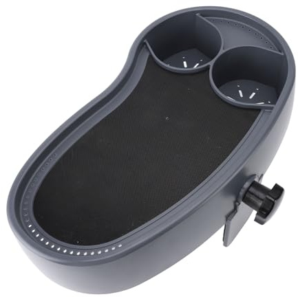 Solinder Bandeja de Mesa Auxiliar para Bañera de Hidromasaje, Antideslizante Plástico Ajustable con Portavasos, Bandeja para Servir Alimentos y Libros Bebidas