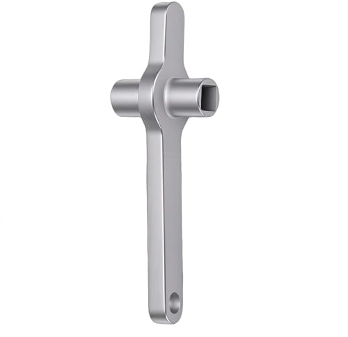 Taidda Radiator Bleed Key, Square Hole Radiator Air Outlet Handle with Imperial and Key Sizes for Standard 5x5mm Valves, Thickened Alloy Steel
