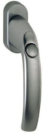HOPPE Fenstergriff duraplus Atlanta in Aluminium stahl (mit Druckknopf)
