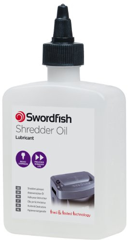 Swordfish 350ml Shredder Oil Lubrication Bottle Suitable for all Paper Shredders ref 40240