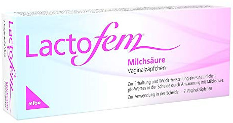 Lactofem, Vaginalzäpfchen, für natürliche Vaginalflora, für Frauen, 7 St | natürliche Vaginalflora, Vaginalzäpfchen, für Frauen, Packungsgröße: 7 St