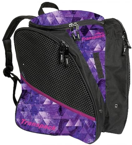 Transpack Ice Skridsko-ryggsäck, lila topo