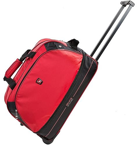 OIWAS Reisetrolley mit Rollen Klein Rollkoffer Handgepäck Koffer Sporttasche 55cm Leicht Reisekoffer mit 2 Rollen, Rot