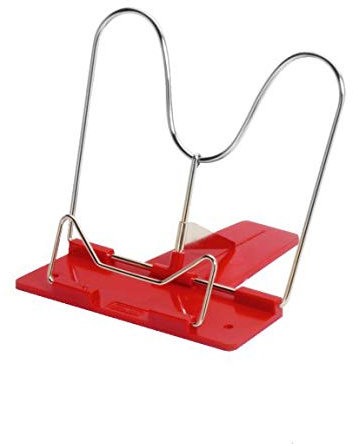 Herlitz Leseständer mit Metallbügel und Kunststoffsocke (Rot, 1 Leseständer)