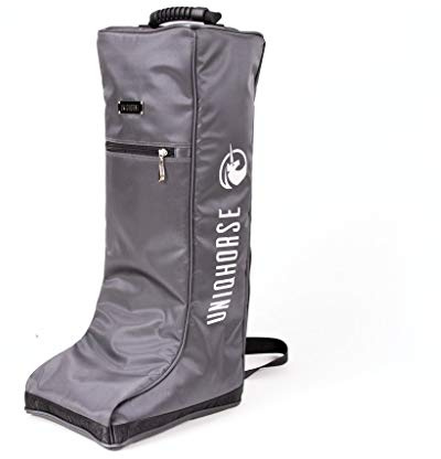 UNIQHORSE Stiefeltasche Grau - Tasche für Reitstiefel - Für Reiter entwickelt