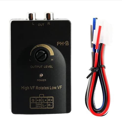 Hi Low Adapter Subwoofer - Car Speaker Level Converter High to Low Car Speaker Level Converter Auto Car Output Stereo Speaker High to Low Level Converter with Delay Function