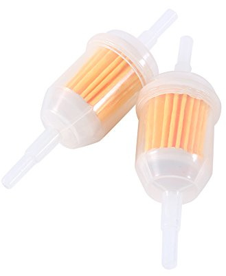 2 Paket Universal Gas Inline Kraftstofffilter 1/4 x 5/16 Zoll Klar Ersetzt Benzin Inline Rohrfilterrohr für Motorrad ATV Generator Rasenmäher Auto- Und Motorradteile