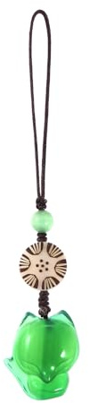 Hemobllo Cell Phone Strap Cartoon Fox Phone Charm Key Chain Car Key Purse Pendant Hanging Pendants Decor Green