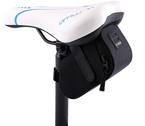 Bolsa para bicicleta, sillín trasero para bicicleta, bolsa para ciclismo, bolsa para guardar bicicletas, bolsa para sillín, debajo de la bicicleta, para bicicleta de montaña y carretera(black)
