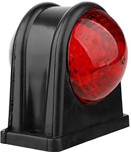 2 Pièces Feux de position latéraux LED 12V / 24V Fixation au châssis pour camions et camions bennes - Double indicateur latéral lampes pour remorque camion van bus