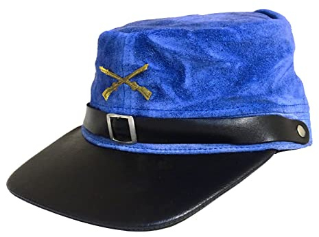 Westernwear-Shop Bürgerkrieg Cival War Kappe blau oder grau - Civil War Südstaaten oder Nordstaaten-Cap Schildmütze