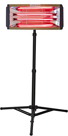 DATOUBOSS 2000W Lampada per Asciugatura Vernice Lampada Infrarossi Carrozzeria Lampada di Polimerizzazione Vernici con Supporto Telescopico, Superficie di Cottura 650x500mm, 0-230°C, 230V, 50/60Hz