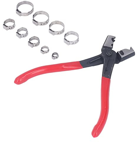 Hose Clamp Pliers, 80pcs Hose Clip Pliers Car Hose Clamp Pliers Fuel line Pliers with Storage Box for Automotive and Industrial Repairs