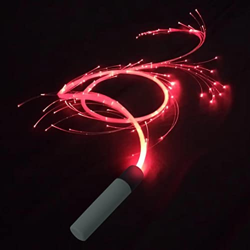 Fukamou Fouet | Accessoires rotatifs à 7 Couleurs LED - Accessoires avec 4 Modes d'éclairage Variables, fouets à Piles réutilisables pour Les Concerts