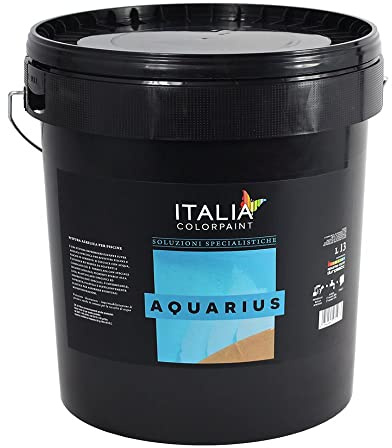 Italia colorpaint Aquarius Pittura Acrilica per Piscine in Cemento Vasche e Serbatoi di Contenimento (Litri 13, Sabbia)
