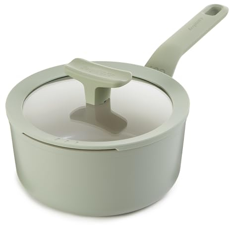 Berghoff - Pentolino con coperchio antiaderente Balance Sage 18cm