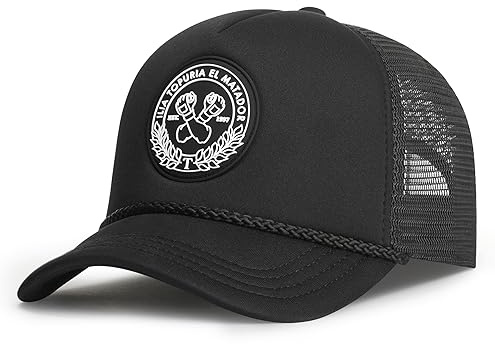 Oblack Trucker Cap Schwarz Verstellbar - Limitierte Auflage Ilia Topuria