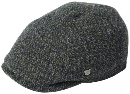 Failsworth Hudson Harris Tweed Ballonmütze Kariert - Anthrazit - 59