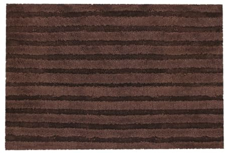 Kleine Wolke Badteppich Cord Nussbraun 70 x 120 cm | OEKO-TEX zertifiziert, rutschhemmende Unterseite, für Fußbodenheizung, maschinenwaschbar, 100% Polyacryl