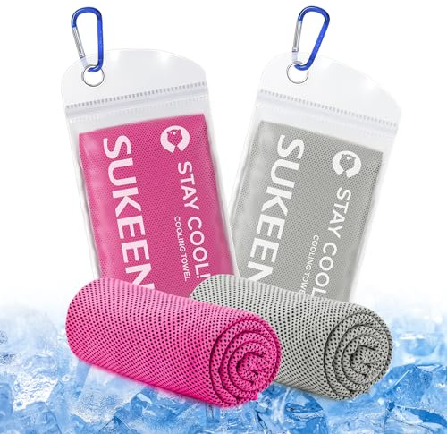 Sukeen Cooling Towel, 40x12 Cooling Towels for Men Women, Quick Dry Ice Towel for Outdoor Work, Gym, Camping, Travel, Sweat, Yoga, Sports, Fitness