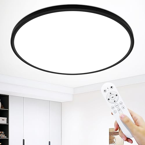 MOONSEA 48W LED Deckenleuchte Flach Dimmbar Ø50cm Deckenlampe Schlafzimmer