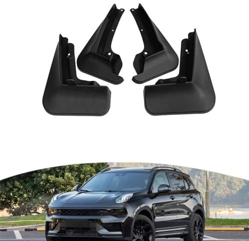 Bqieai 4PCS Auto Vorne Hinten Schmutzfänger, Für LYNK&CO 01 2021 Rad Spritzschutz Kotflügel Staubdicht Schlamm Klappen Car Styling Zubehör