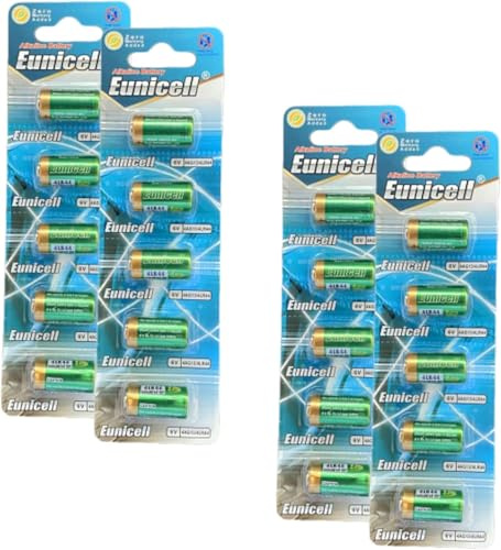 Pack of 5-4LR44/4AG13 Eunicell 6V Alkaline Batteries - Suitable for use in LED lights, Digital Voice Recorders, Toys, Blood Glucose, Cholesterol Testing, Meters, Toys