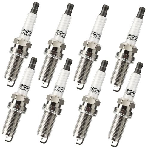 Iridium Spark Plugs 8 Pack 4469 LFR5AIX11 Fit for 5.7 Ram 1500 2500 3500, Dodge Charger Challenger, Chrysler 300, Jeep Grand Cherokee, Nissan Armada Titan, Infiniti FX45 QX56 92145, LZFR5C11, 5018