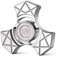 AYUNJIE Anti-anxiété Fidget Spinner, Jouets À Main À Hache De Combat, Jouet Sensoriel De Bureau Cinétique, Rotation des Doigts en Métal Soulageant L'ennui Tdah Autisme (Argent)