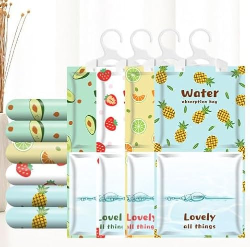 Antimuffa Sacchetti Deumidificatore 10x160g, Vankarr Assorbi Umidità Armadio Sacchetti Deumidificatori per Armadi, Casa Muffa, Cucina, Bagno, Soggiorno, Seminterrato, Camper